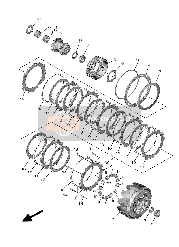 Yamaha TMAX 2017 Clutch for a 2017 Yamaha TMAX